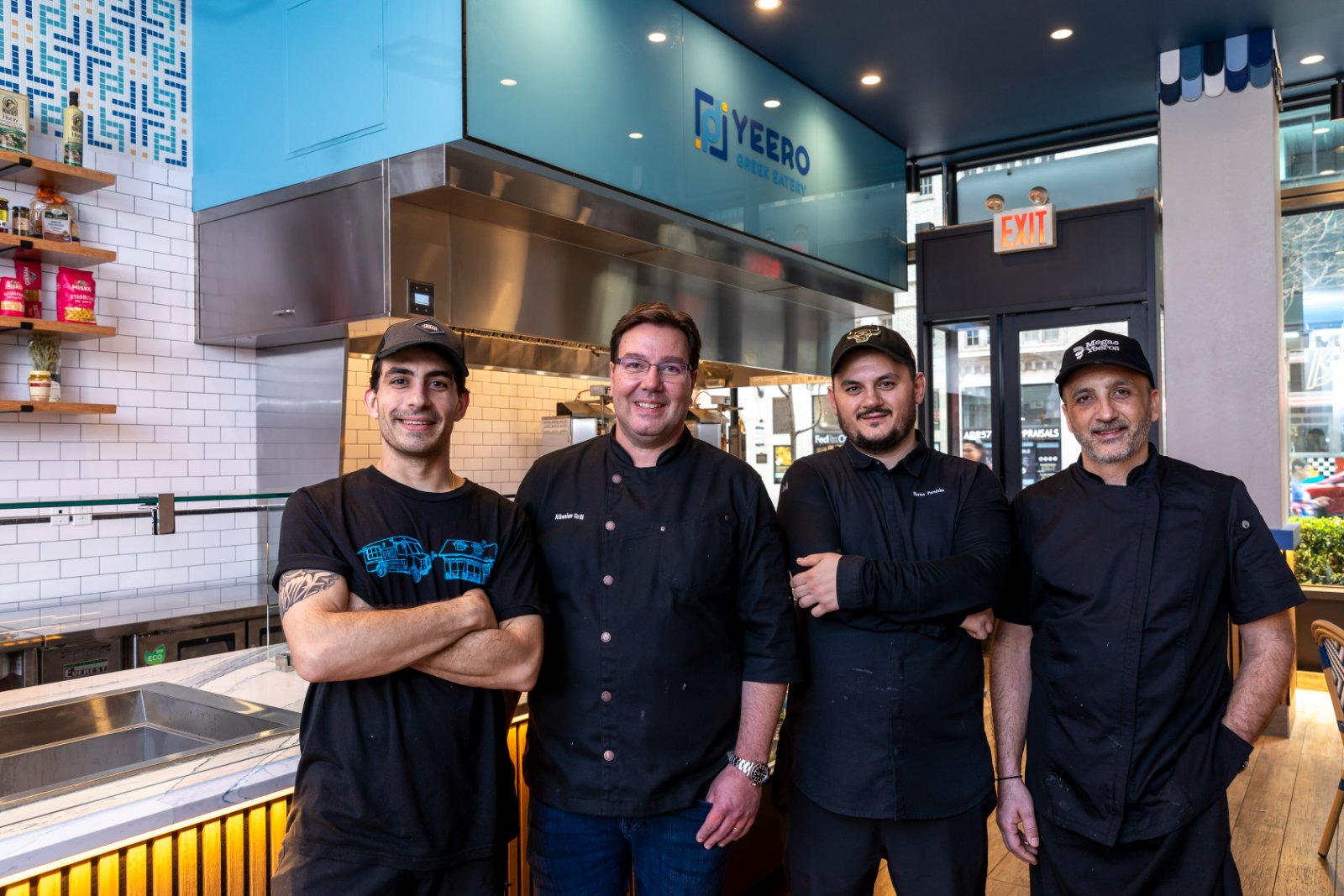 The Yeero team at the Midtown counter