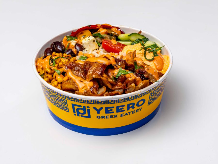 A loaded Yeero bowl to go